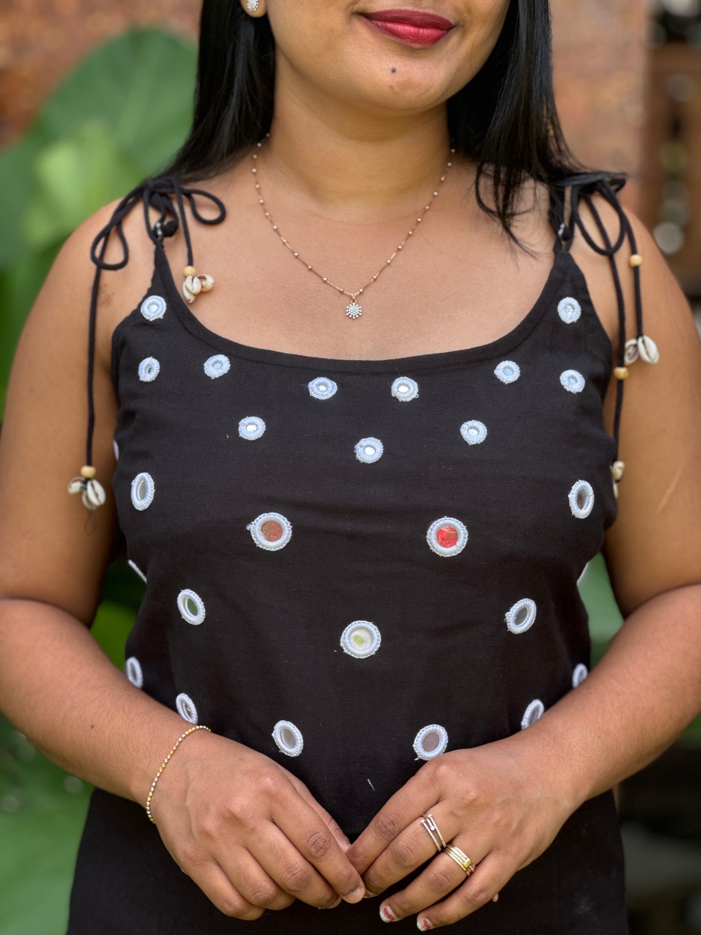 Brick red & Black cord set in premium khadi cotton – soft, breathable, and perfect for all-day wear. A- 1557