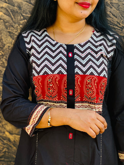Cotton Classic with Ajrak Touch- A1400