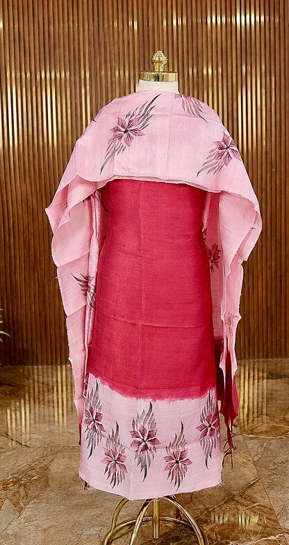 Rose Silk Unstitched Salwar Material A2013