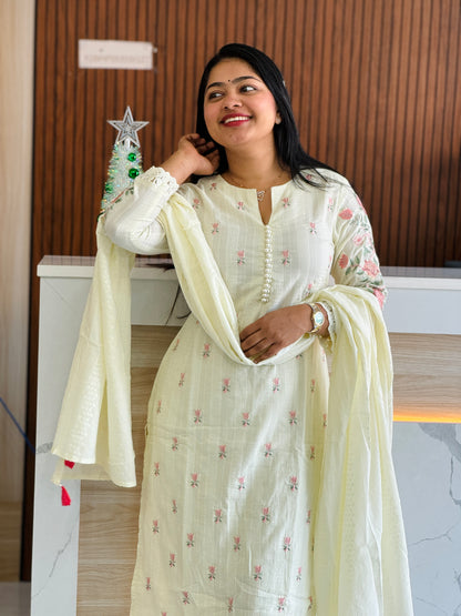 Premium Mul Mul Cotton 3 Piece  A1620