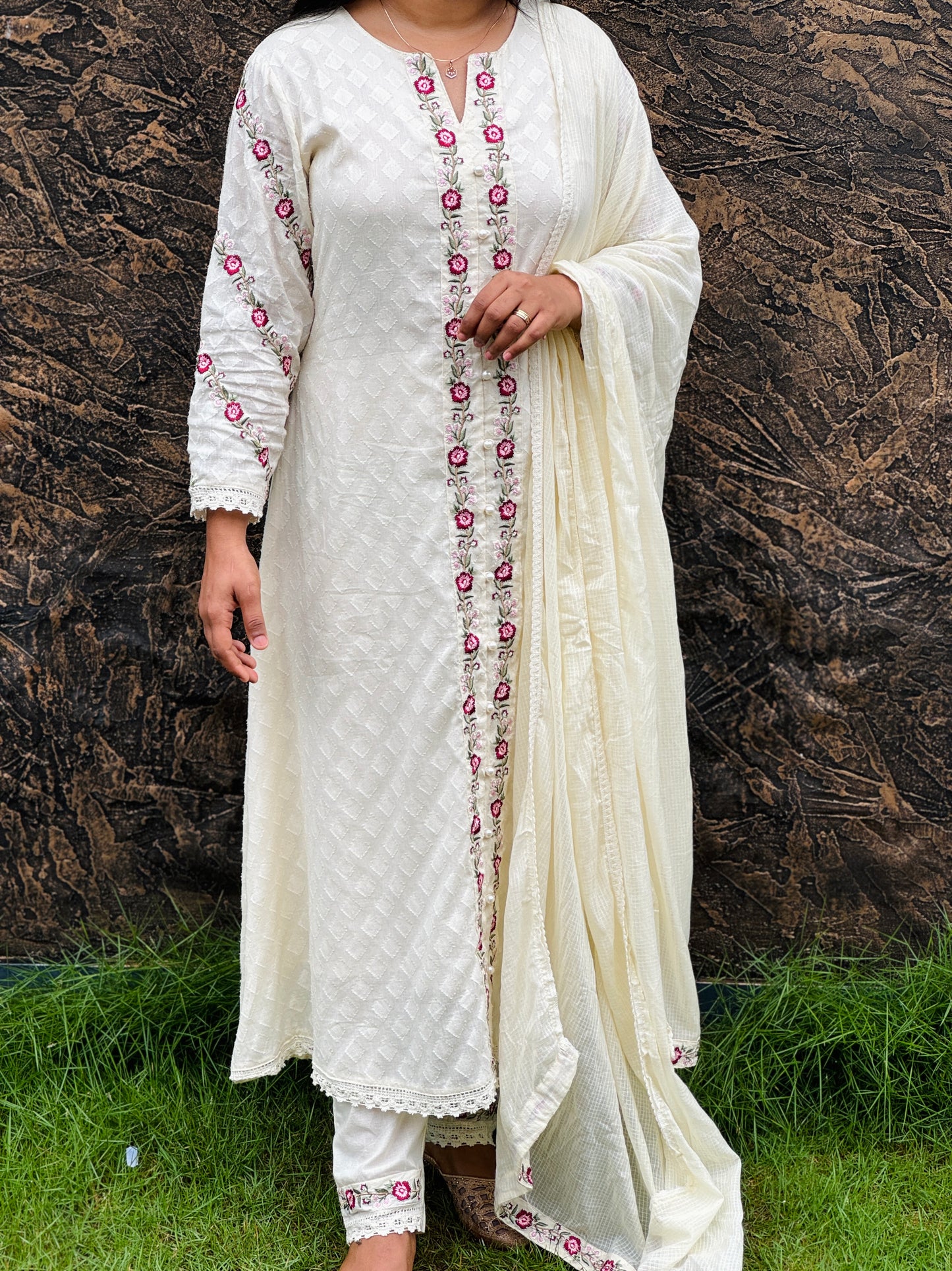 Onam Collection Premium Mul Mul Cotton 3 Piece A- 1499