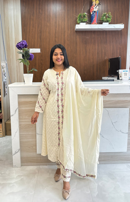 Christmas/ Premium Mul Cotton 3 Piece A1605