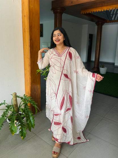 Premium Jute Cotton 3-Piece Set A1987