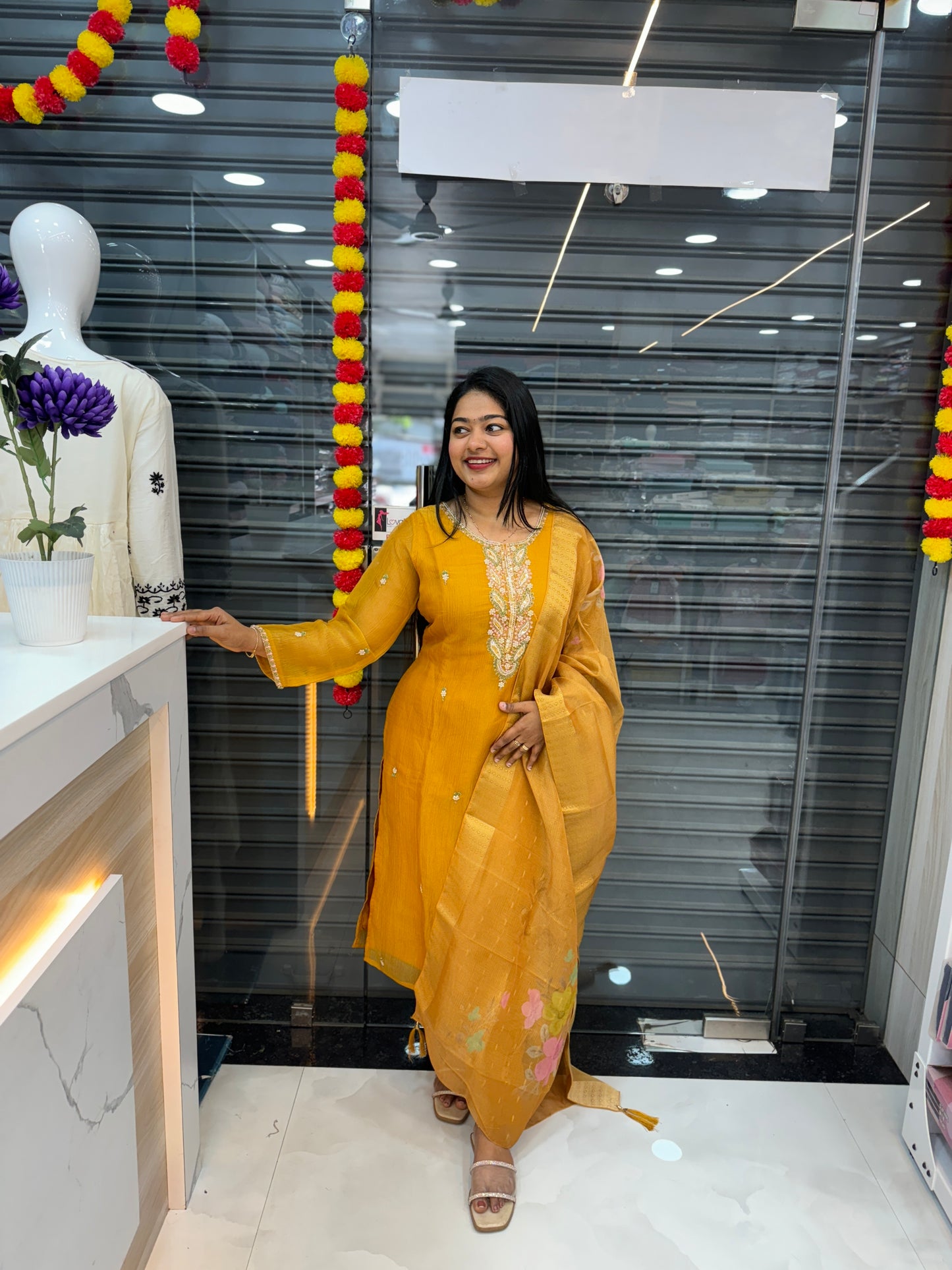 Mustard Yellow 3-Piece Function Wear Set