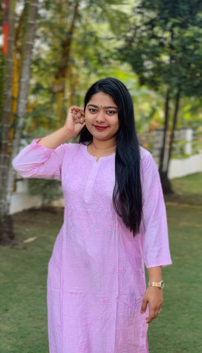 Premium Pink Chikankari Cordset ✨A1687