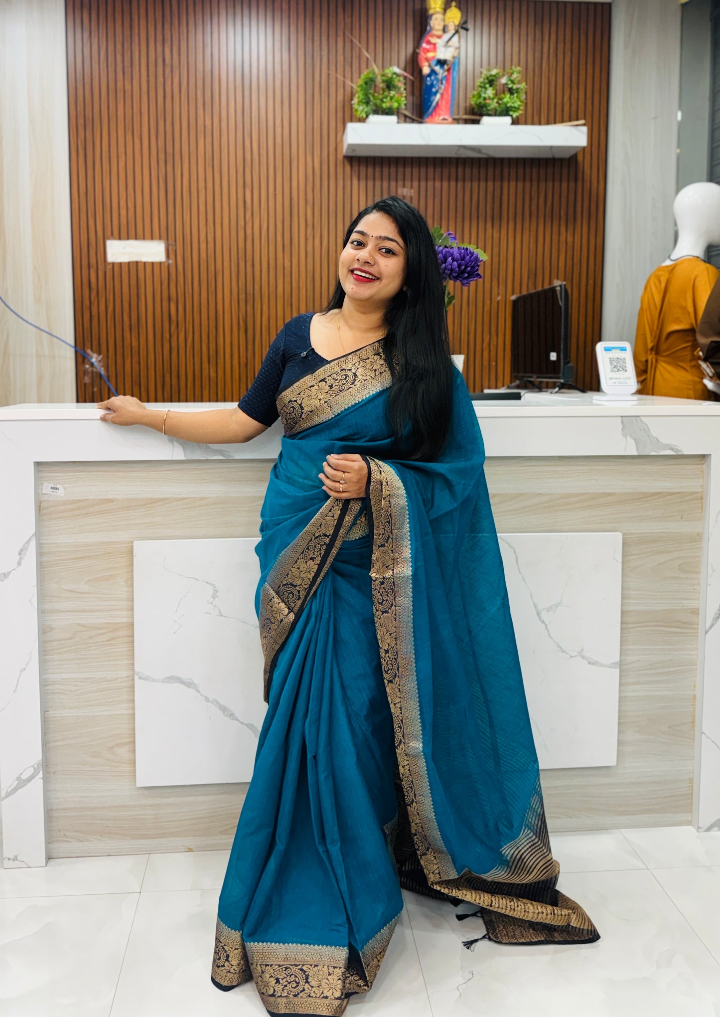 Premium Chanderi Silk Saree A1937