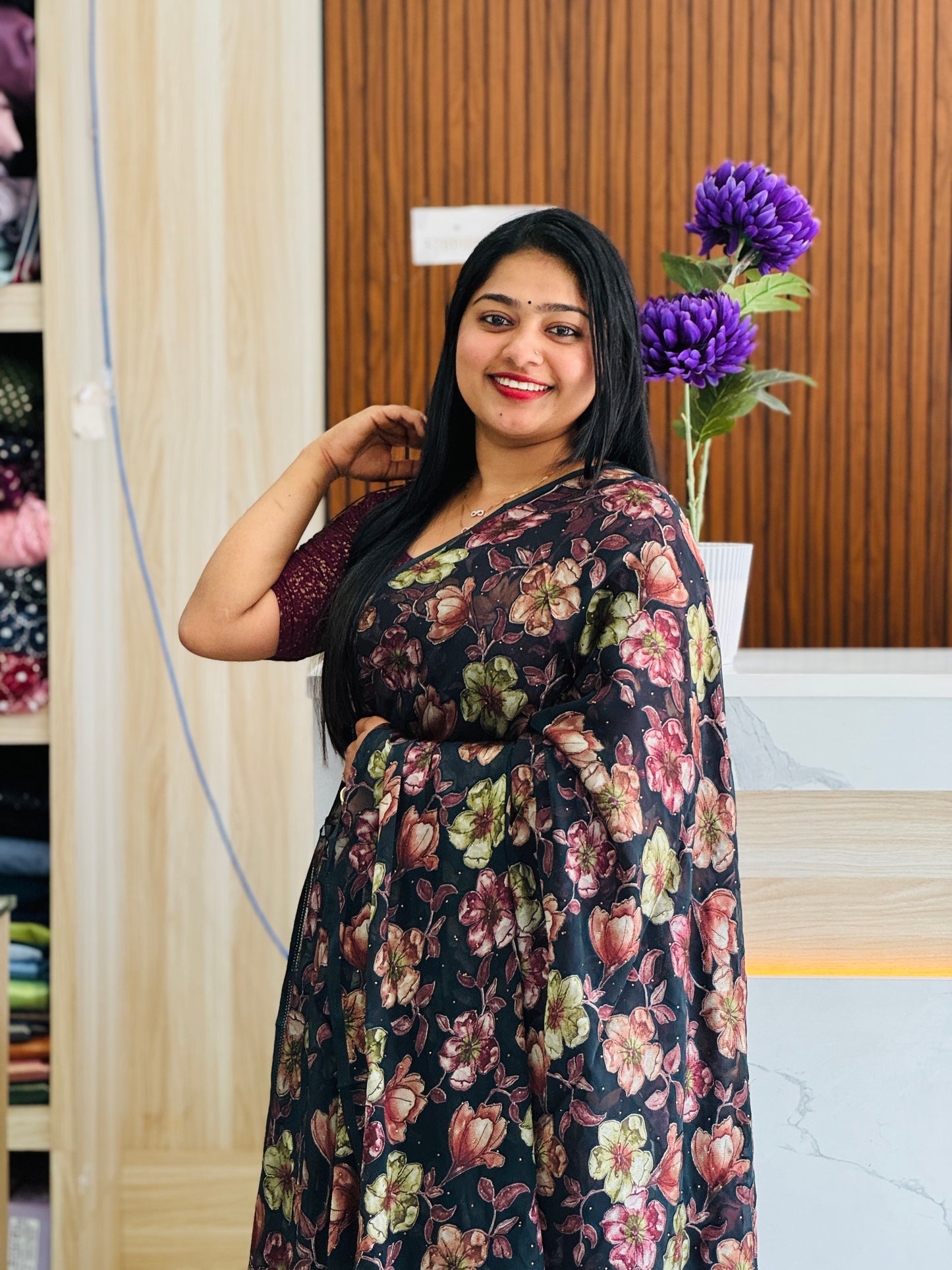 Trending Brasso Saree A1622