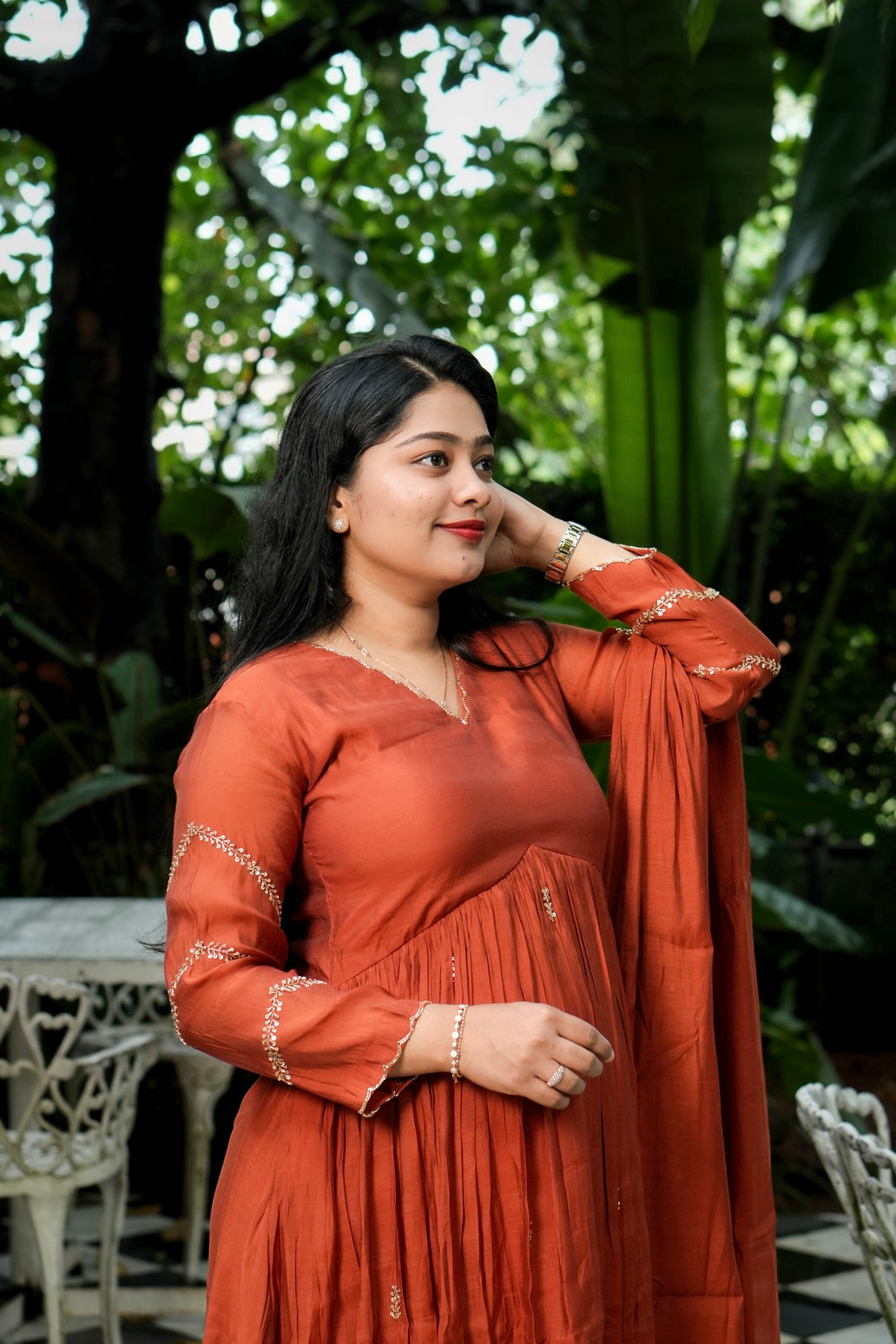 Premium Chanderi Silk 3-Piece Suit A 2003