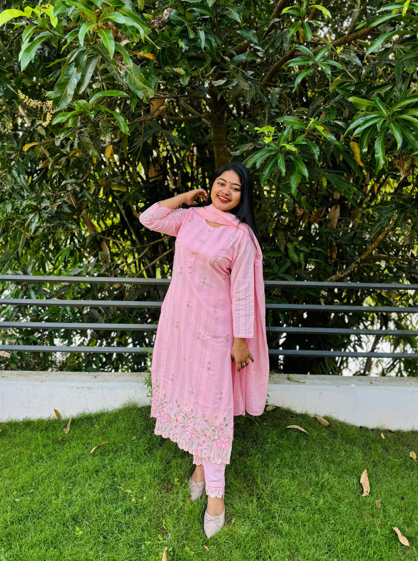 Premium Mul Mul Cotton 3 Piece Yellow Shade A1625