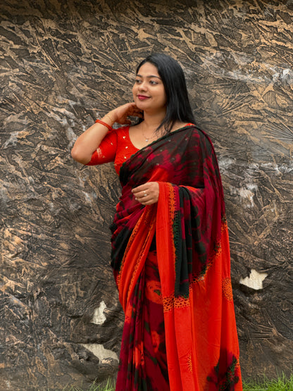 Bright & Beautiful Georgette Saree ✨