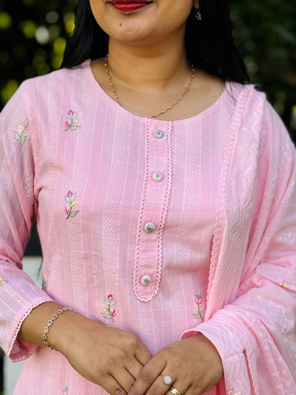 Premium Mul Mul Cotton 3 Piece Yellow Shade A1625