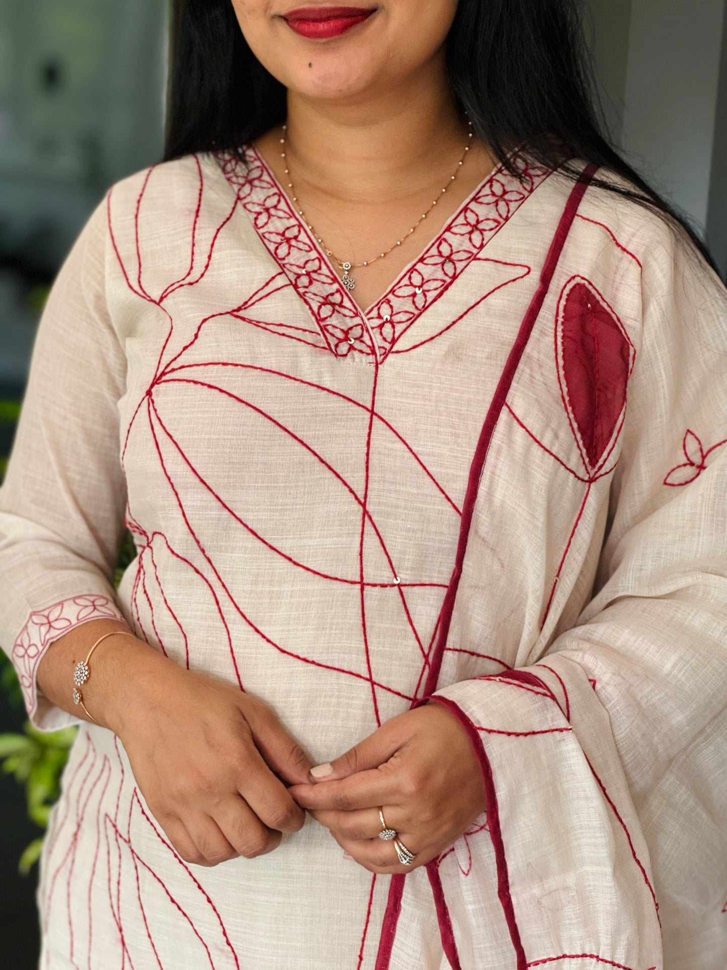 Premium Jute Cotton 3-Piece Set A1987