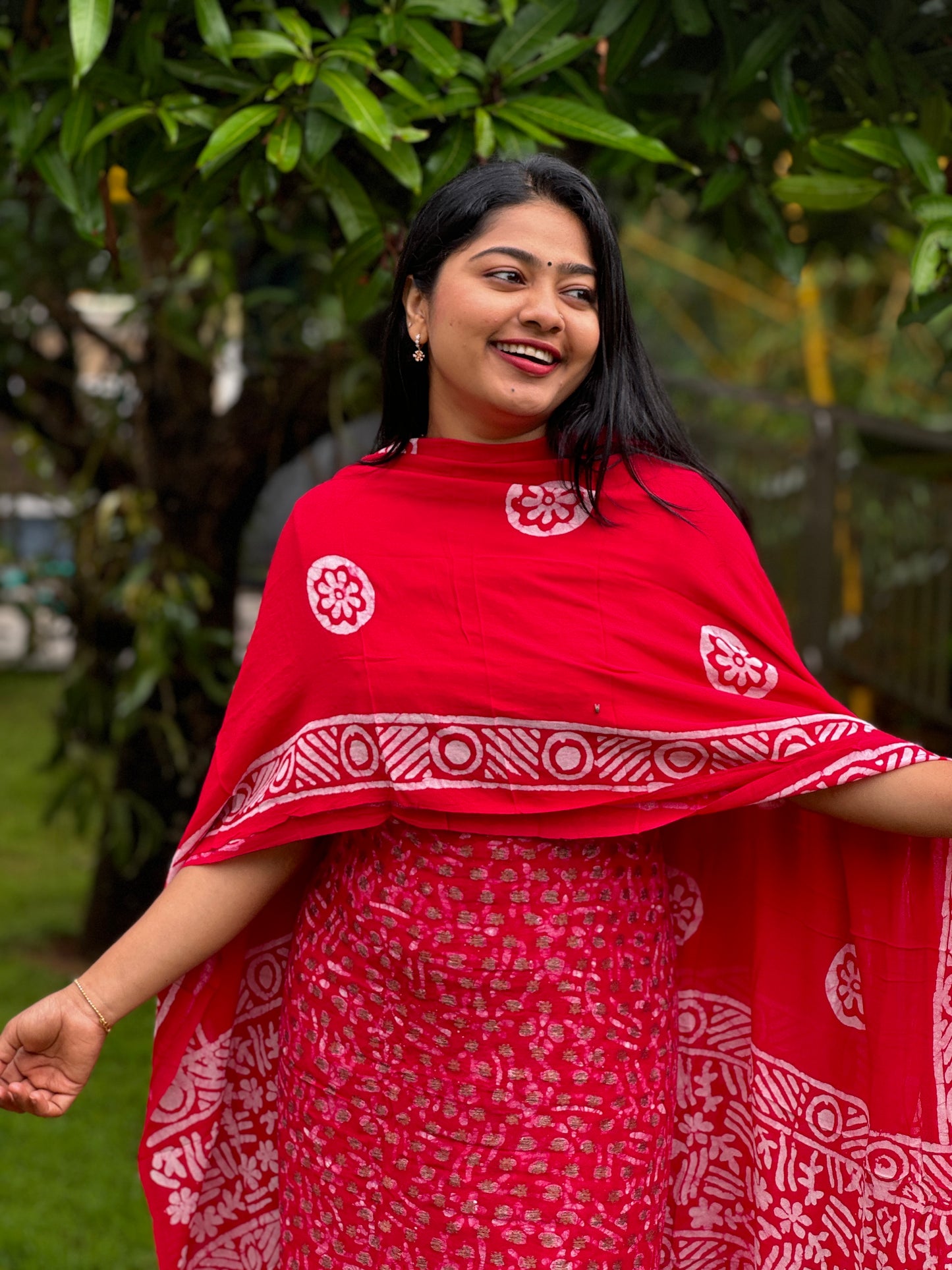 Georgette golden boota work Unstitched Churidar Material A 1587