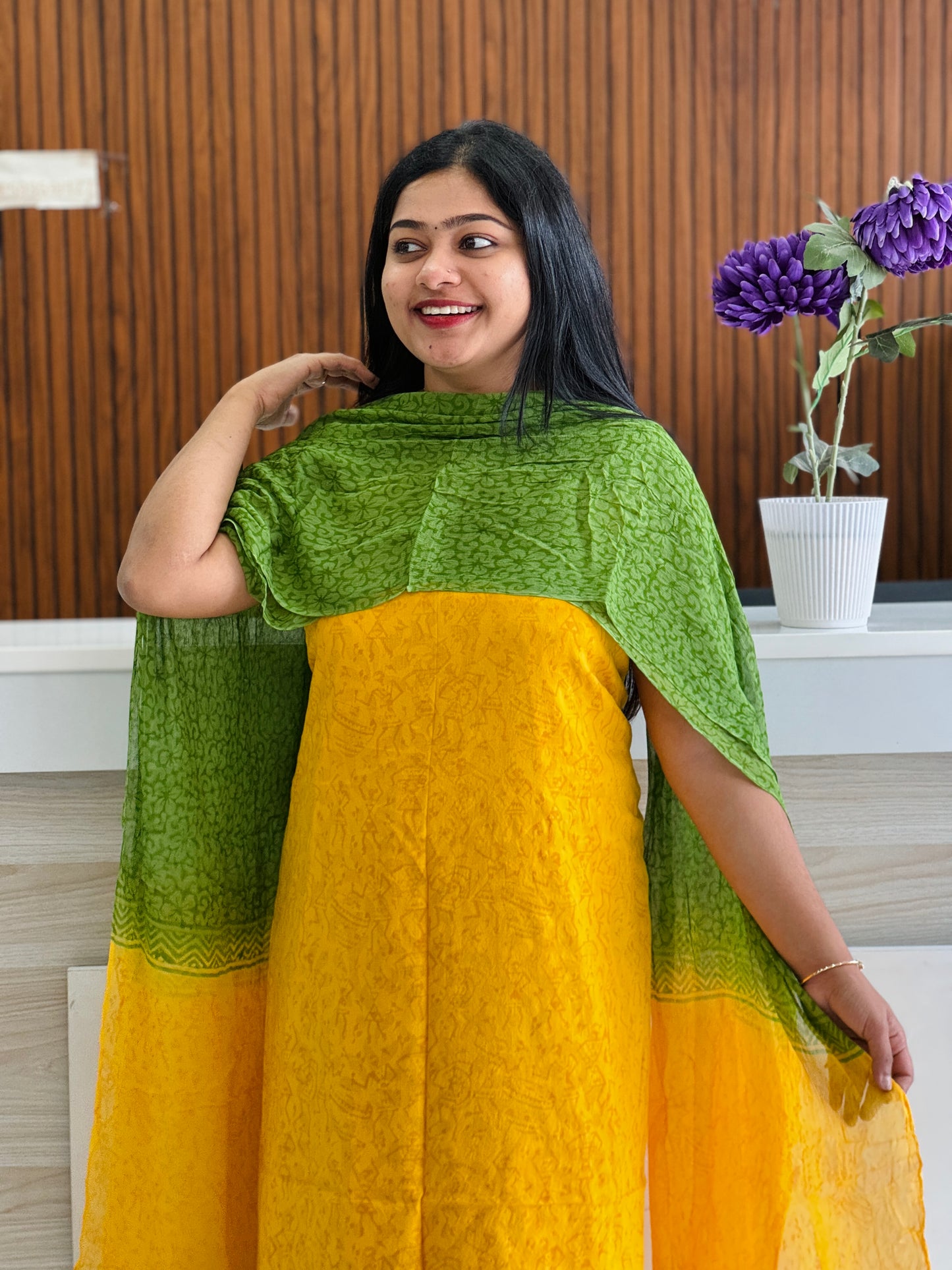 Premium Cotton Unstitched Salwar Material A1982