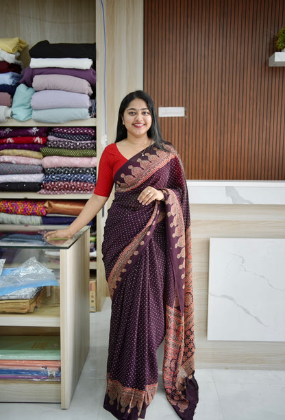 Function Wear Viscose Georgette Saree A 1605