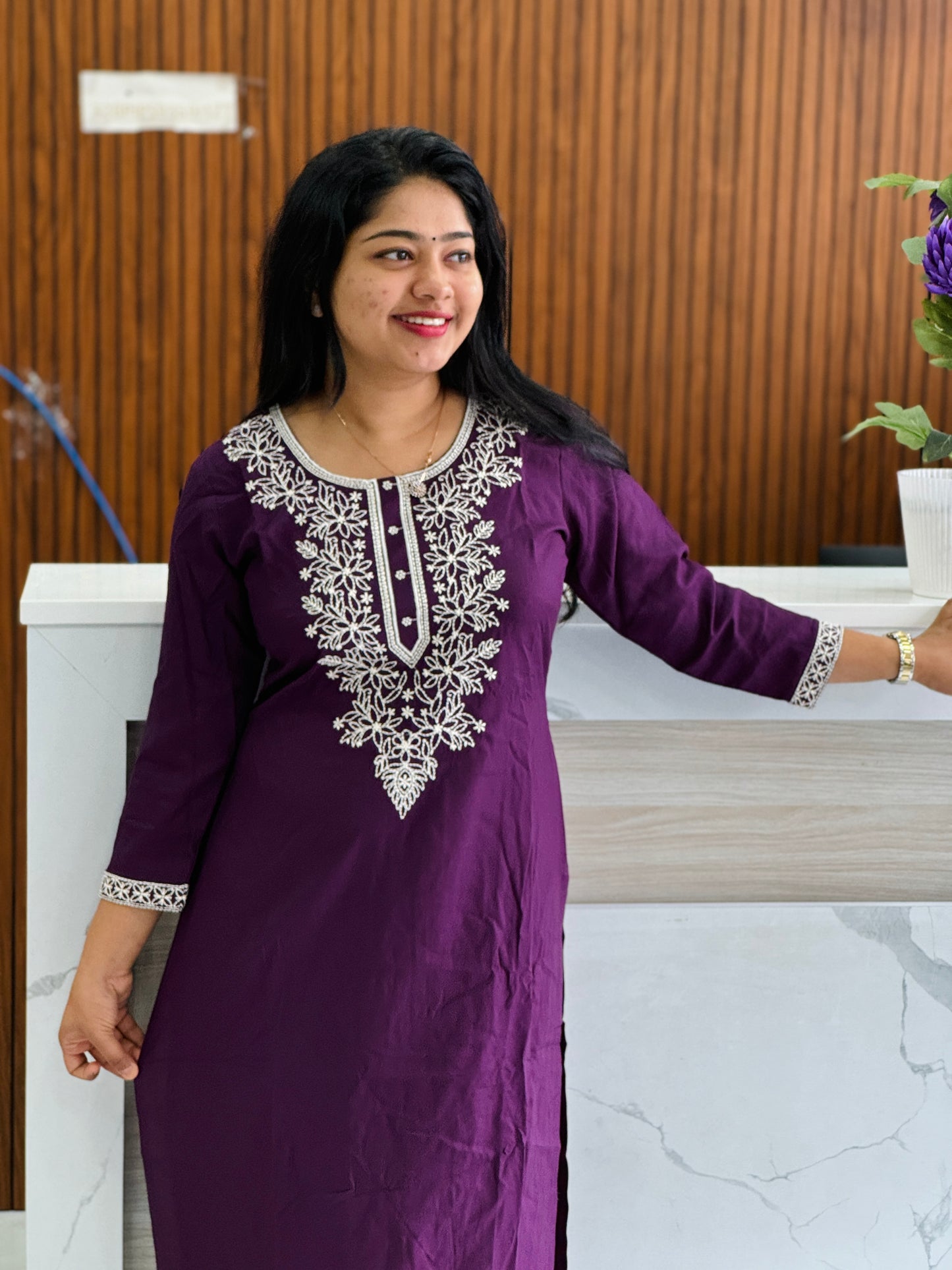 Simple & Classy Purple Cordset A1780