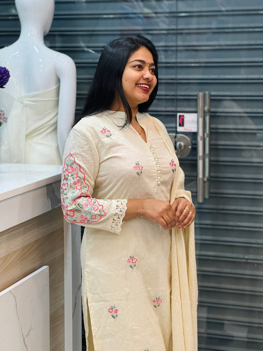 Onam Collection Premium Mul Mul Cotton 3 Piece