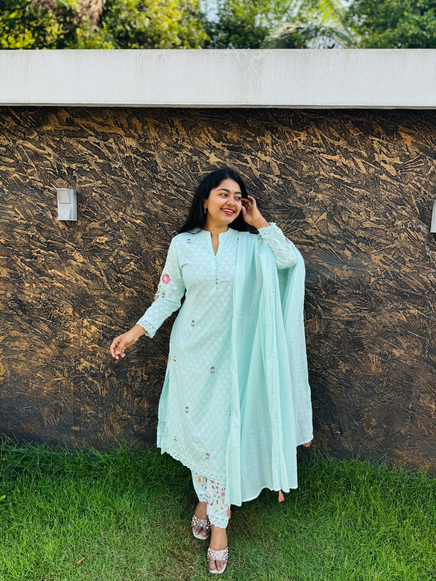 MULMUL Cotton 3-Piece Salwar Set Perfect blend of comfort and elegance for daily wear and functions! - A1406