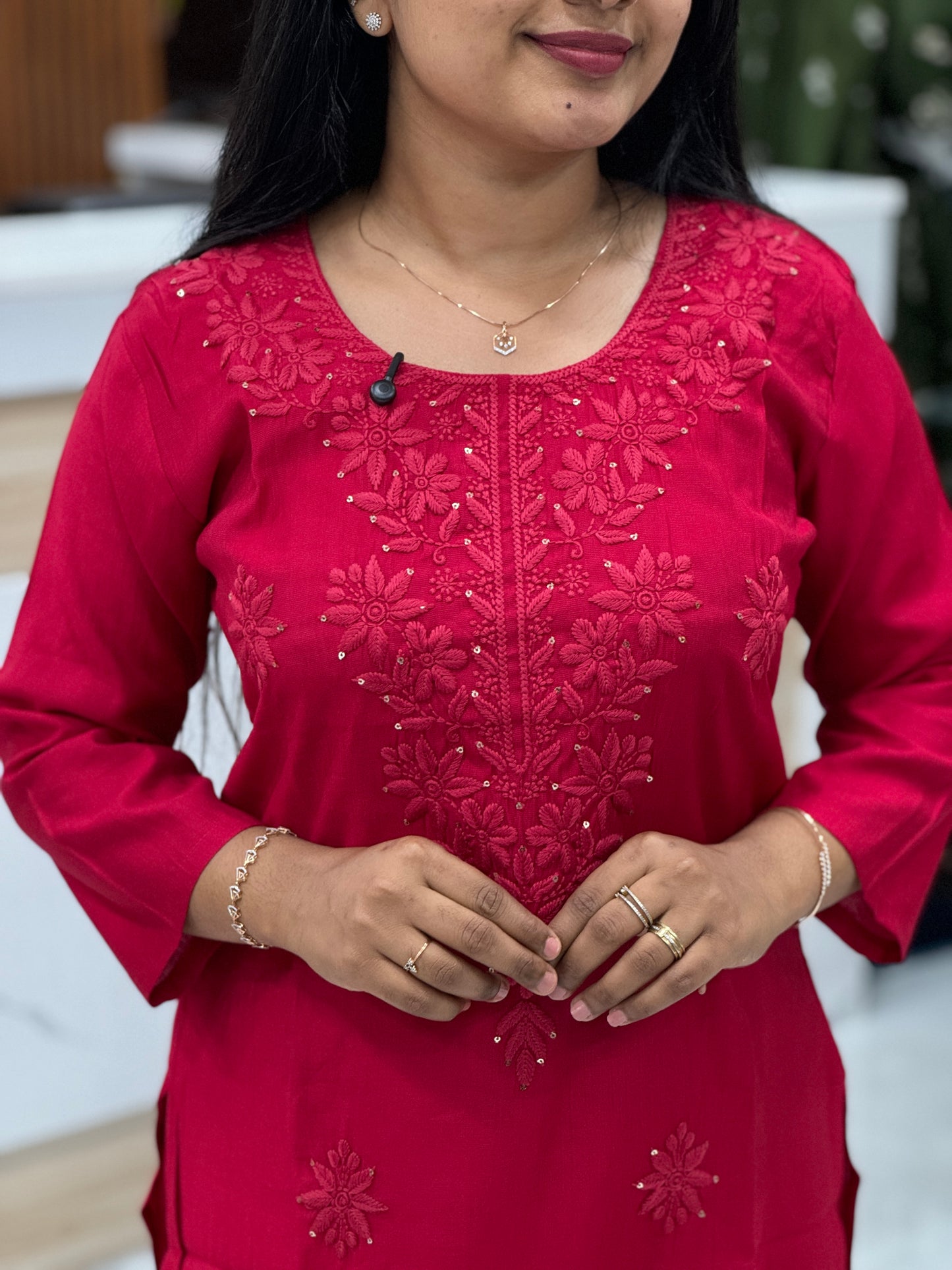 Elegant Chikankari Sets – Now in Rani Pink & Pista Green - A1361