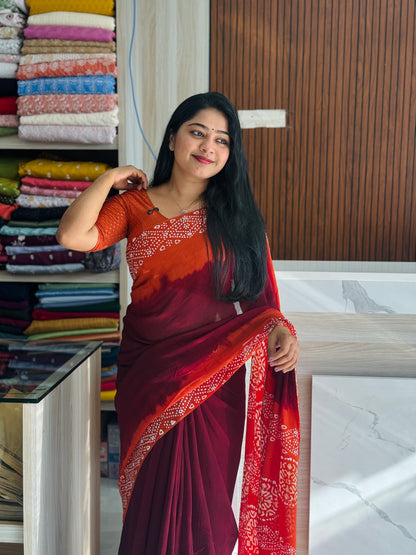 Bright & Beautiful  Georgette Saree ✨ A1944