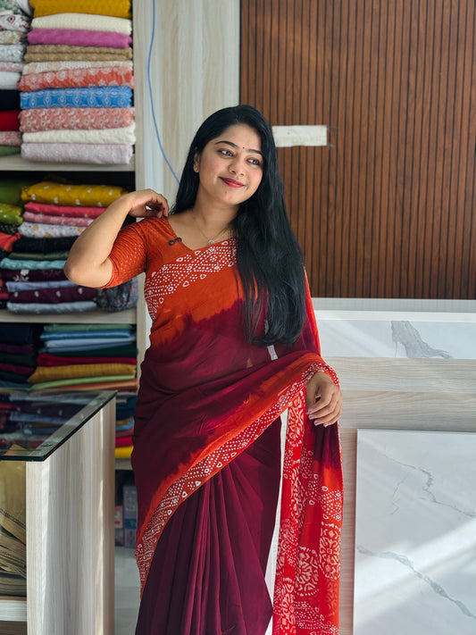 Bright & Beautiful  Georgette Saree ✨ A1951