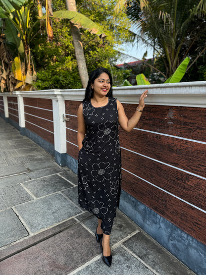 Bandhani Print Pure Cotton 2 piece Co-ord Set-A1326