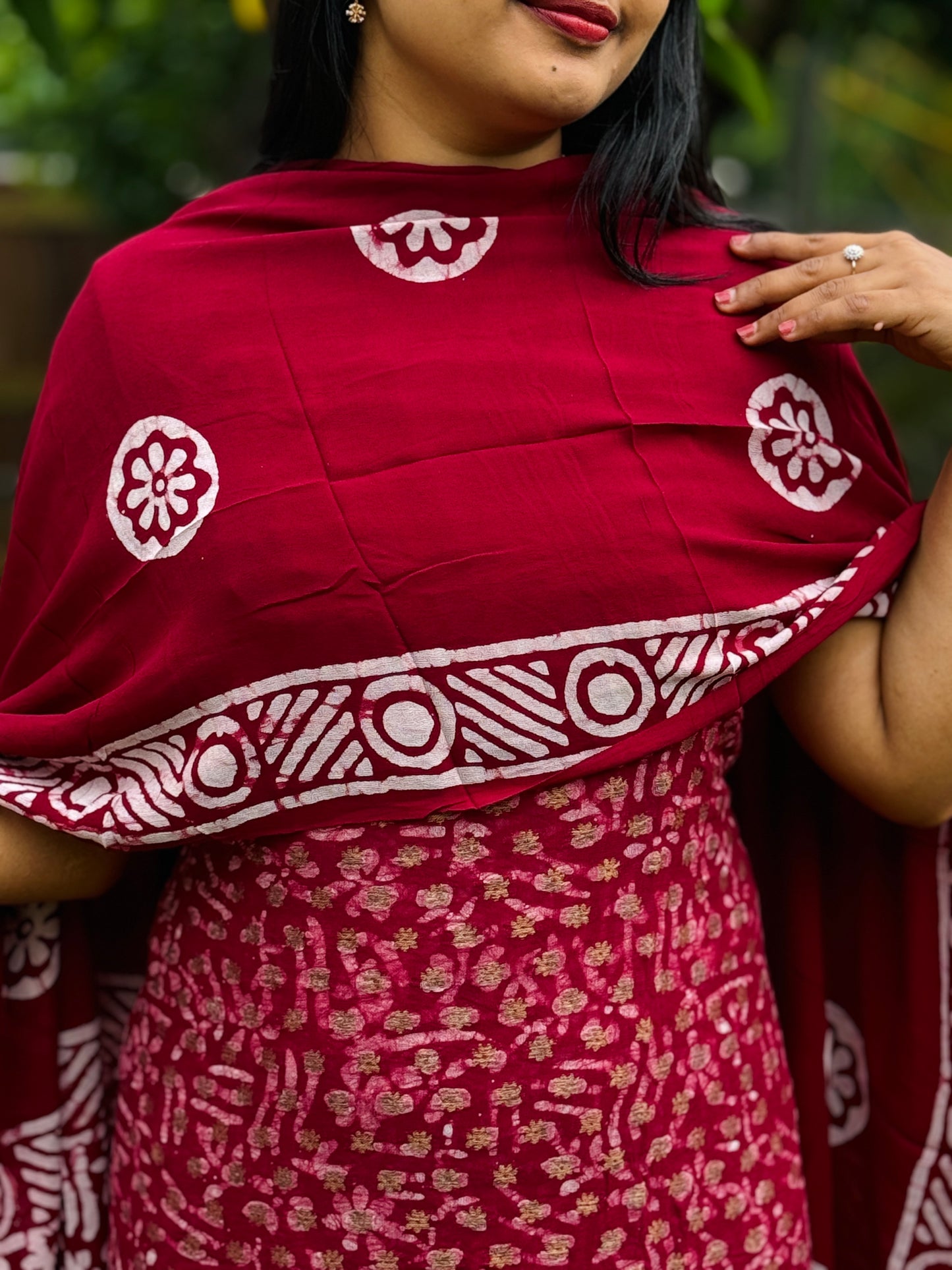 Georgette golden boota work Unstitched Churidar Material A 1587