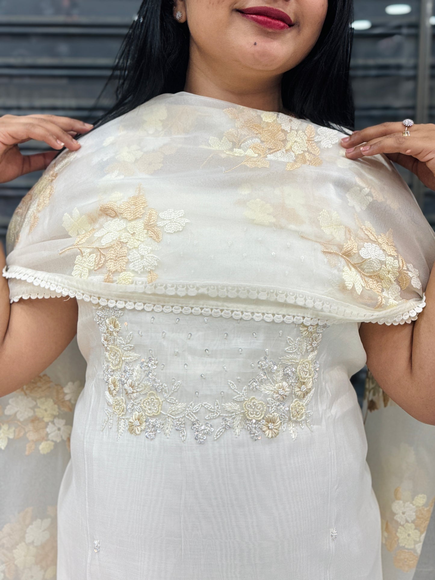 Premium Mul Chanderi Silk Unstitched Salwar Material ✨A2034