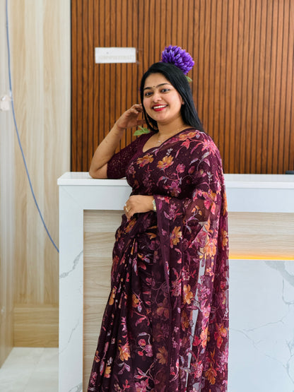 Trending Brasso Saree A1622