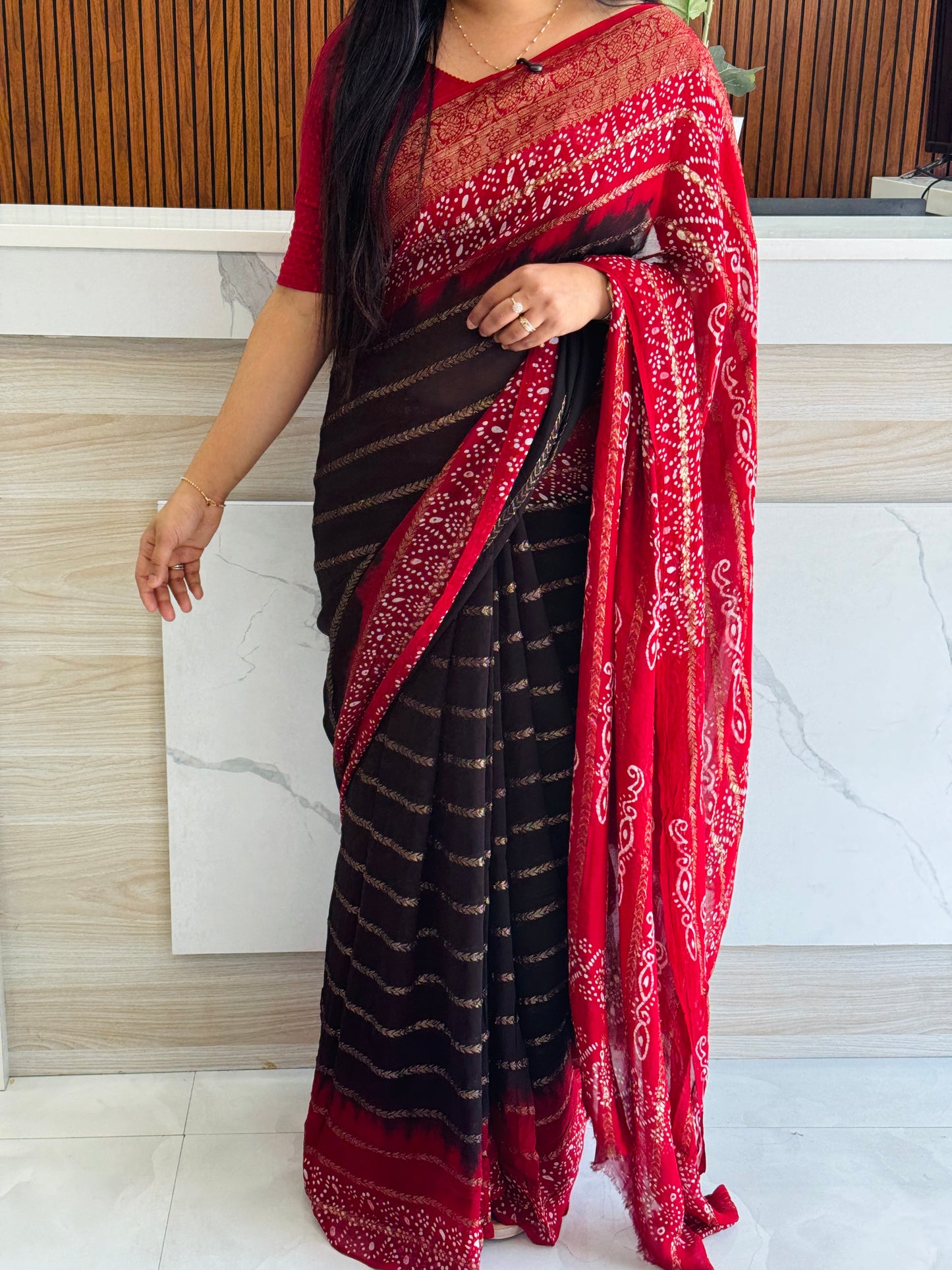 Georgette Banarasi Saree A1720