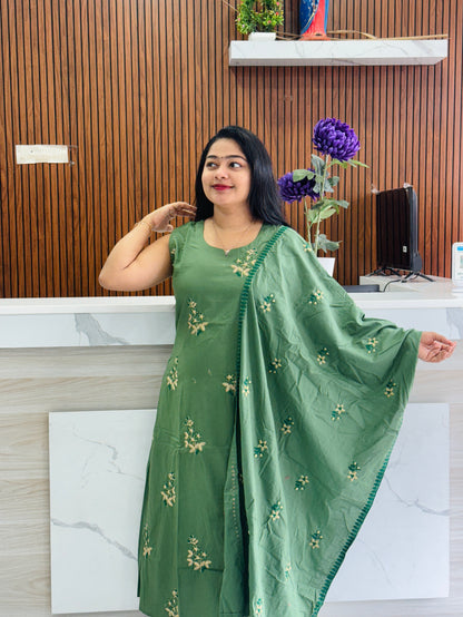 Sage Green Sleevless Cordset A2020