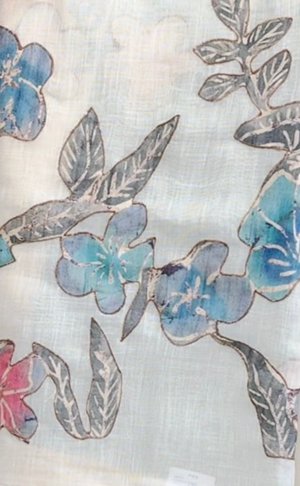 Elegant Offwhite Linen Tissue Saree-A1001