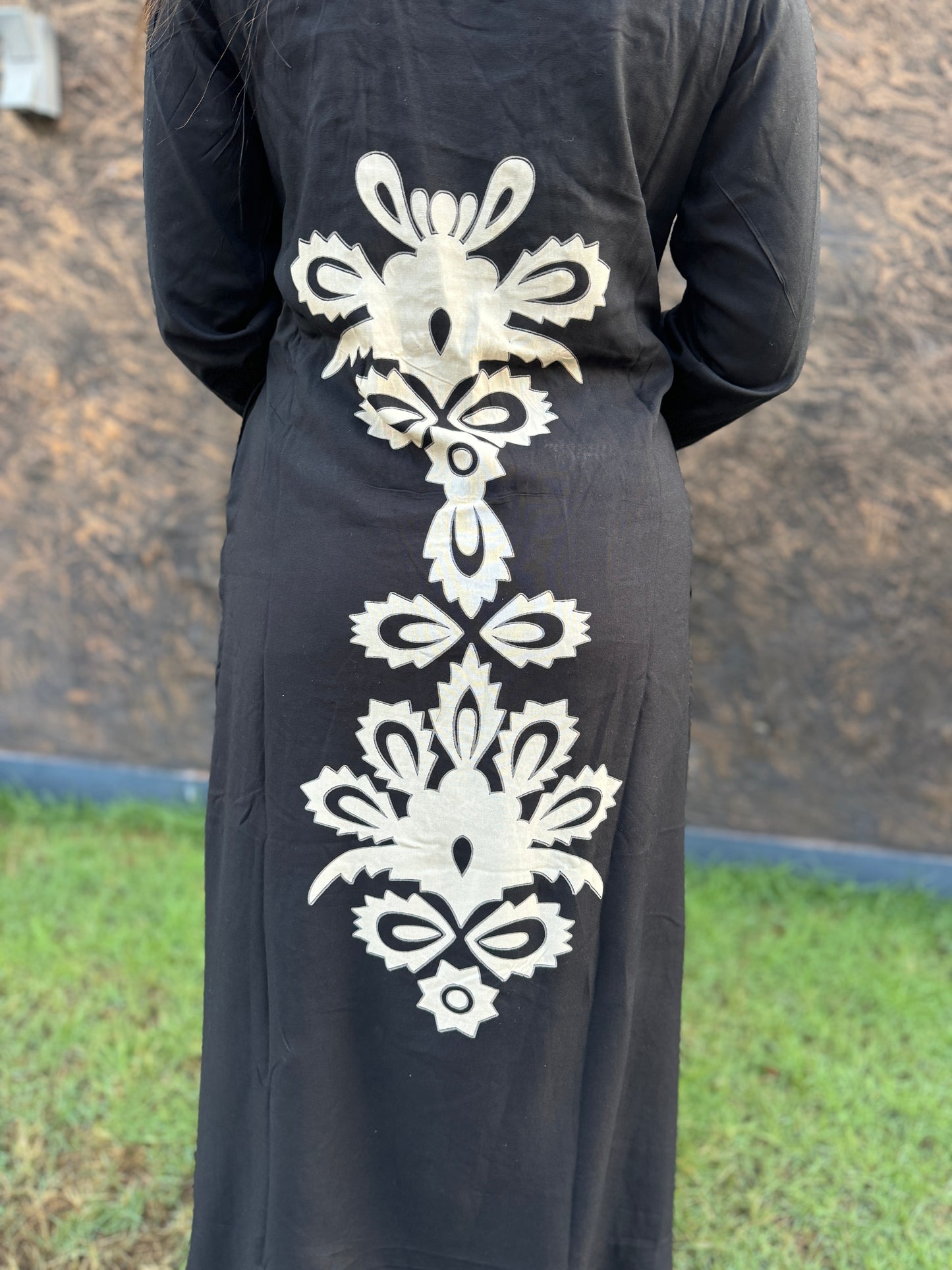 Black Cotton Co-ord Set- A1020