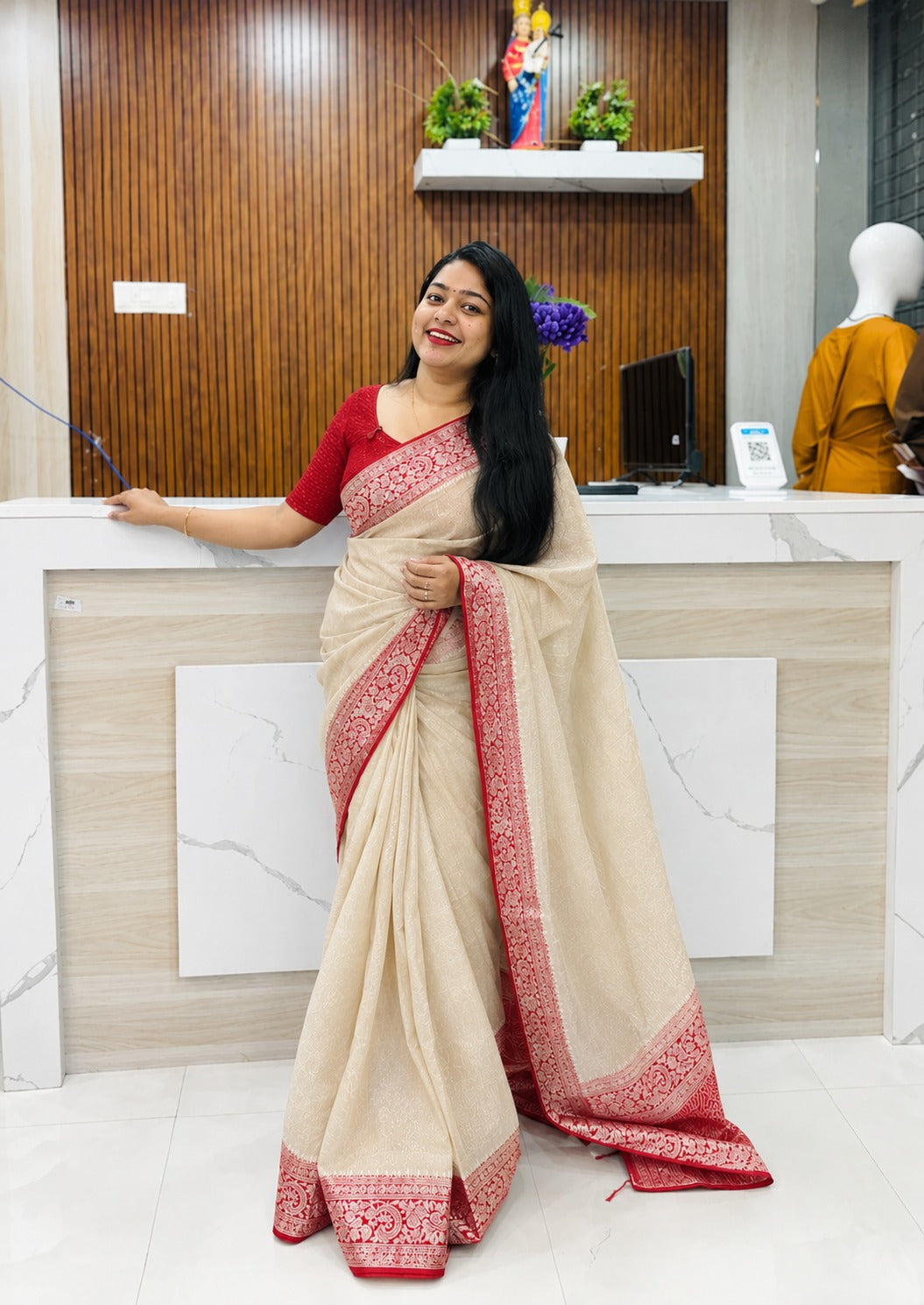 Premium Chanderi Silk Saree A1937