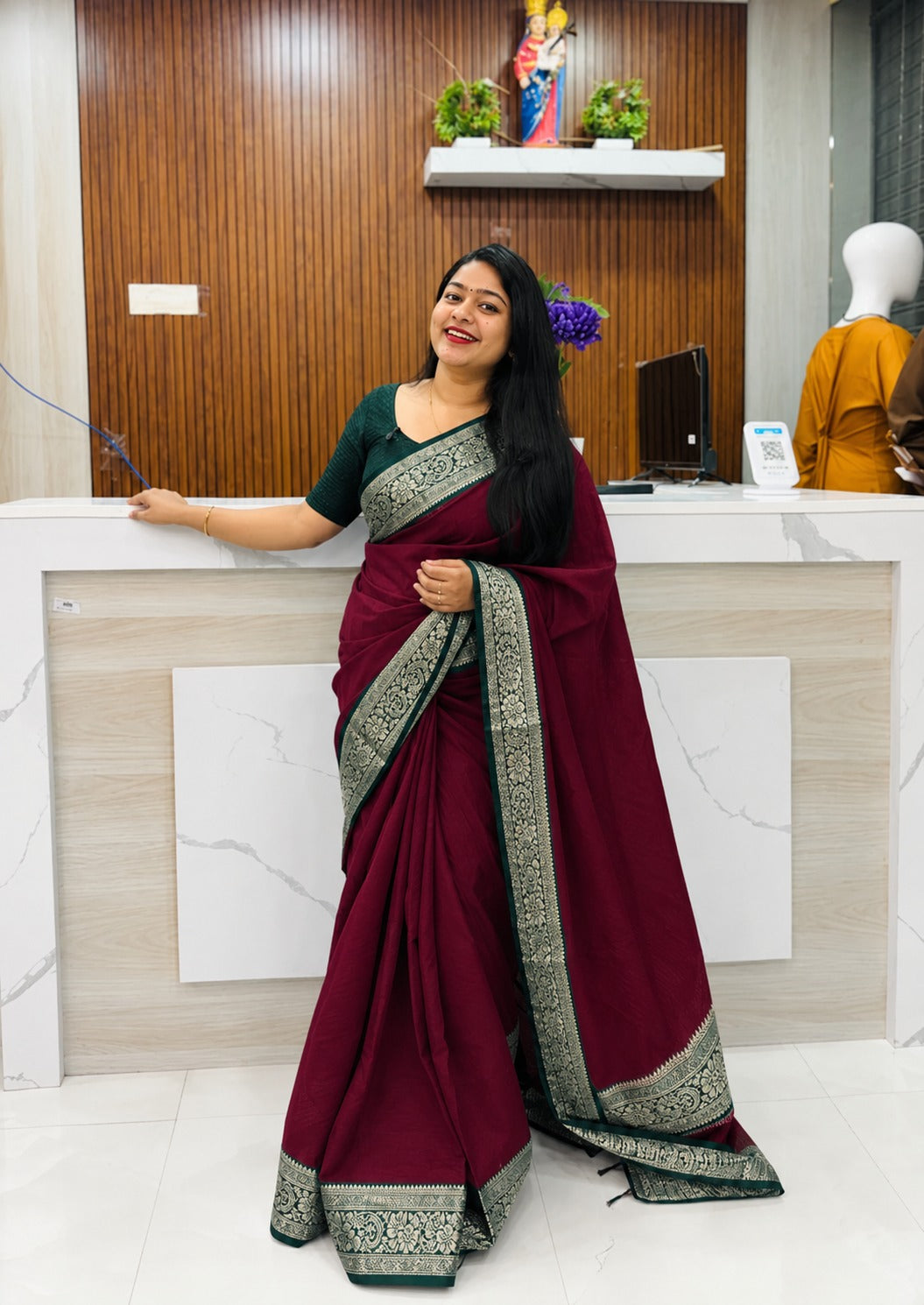 Premium Chanderi Silk Saree A1937