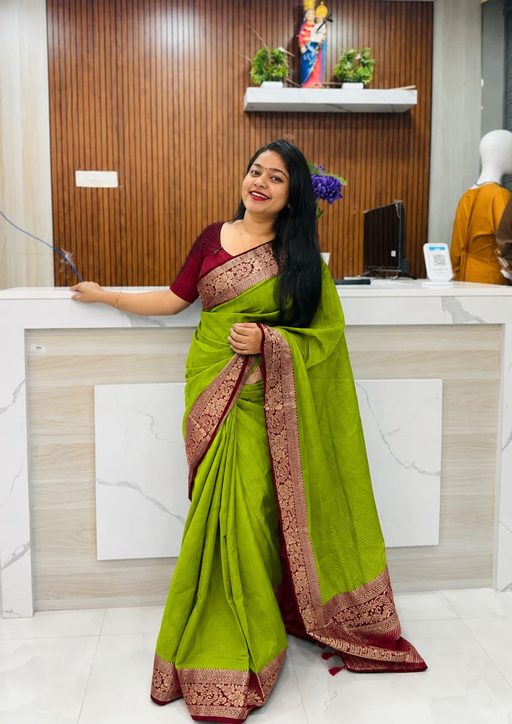 Premium Chanderi Silk Saree A1937