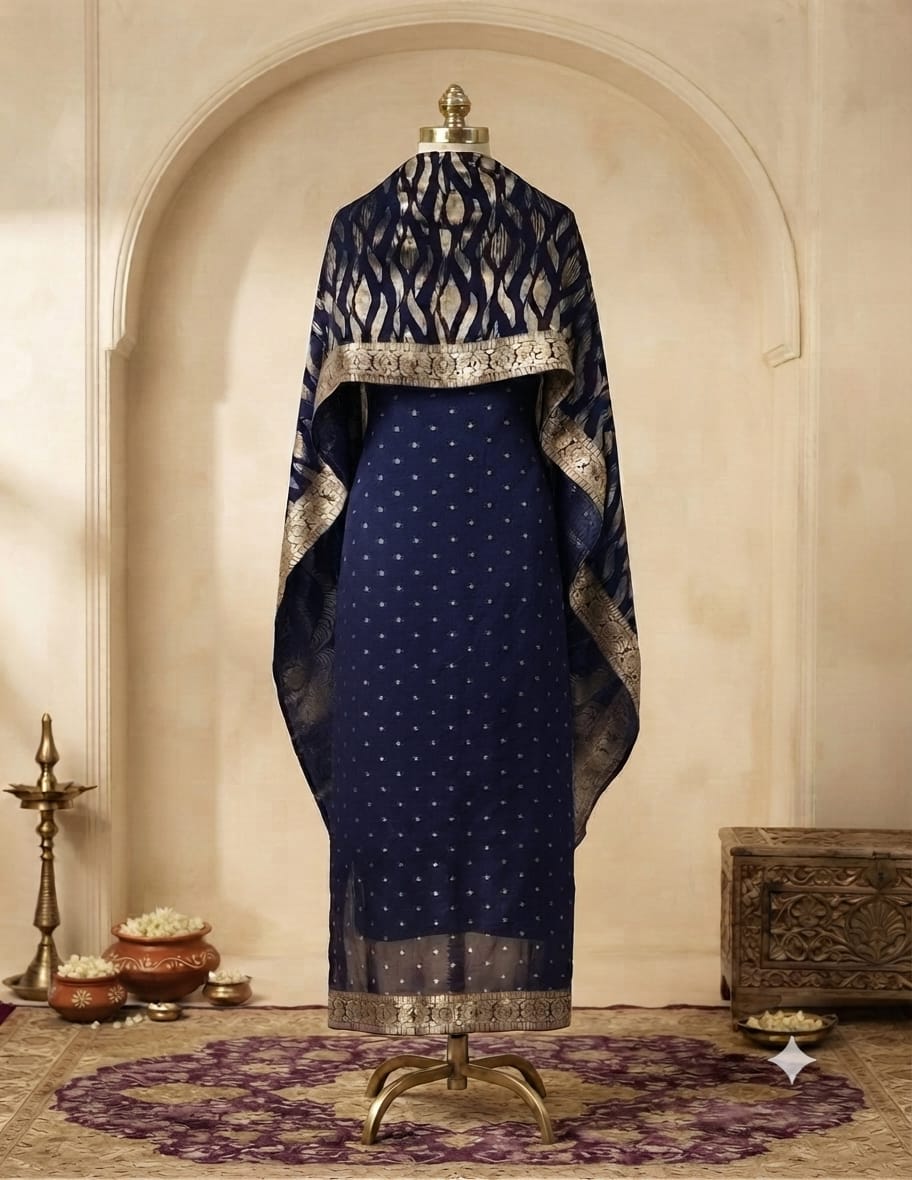 Premium Banarasi Unstitched Material ✨ A1996