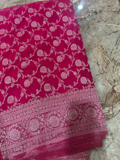 Royal Purple&Rani 🩷 Banarasi Elegance 💜✨ A1686