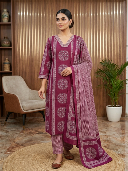 Wine colour 3 piece set A1054