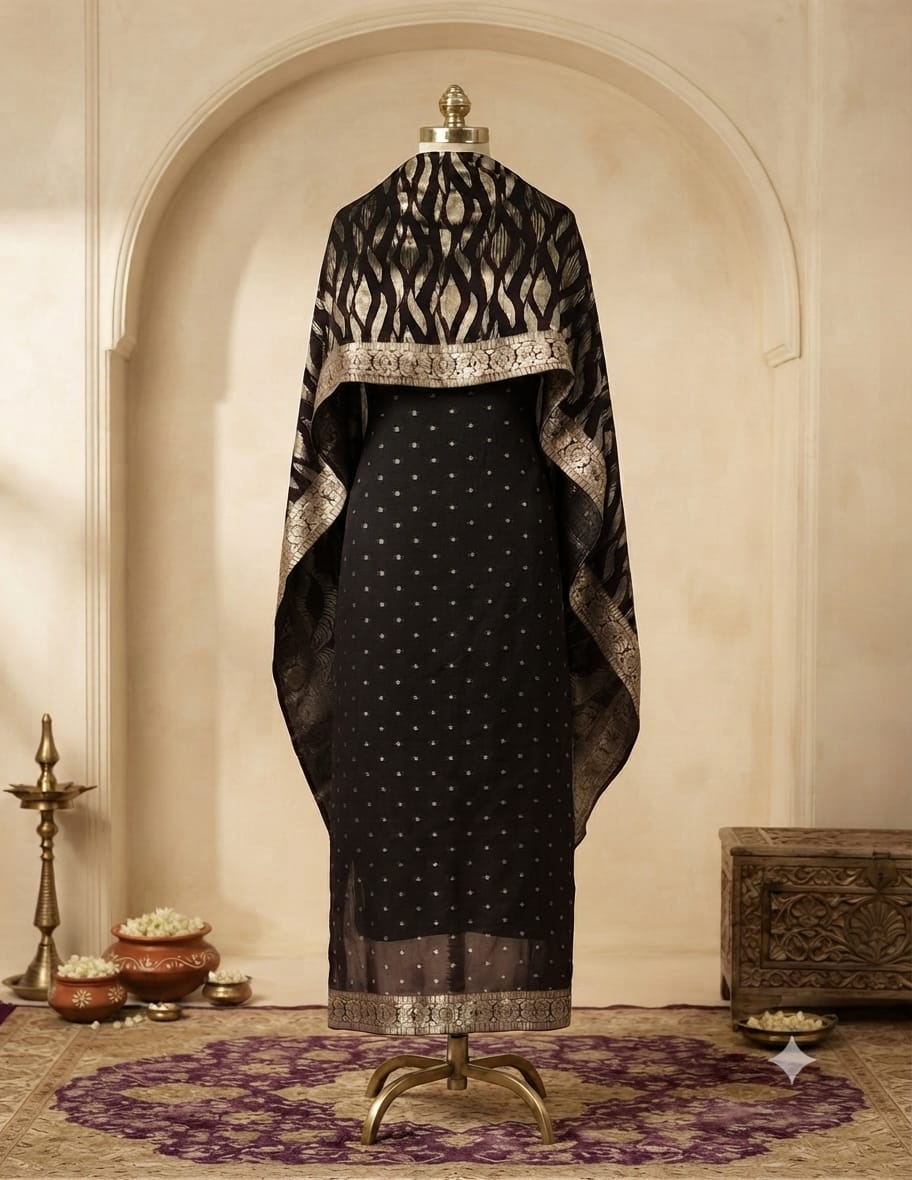 Premium Banarasi Unstitched Material ✨ A1996