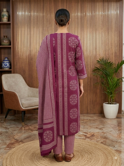 Wine colour 3 piece set A1054